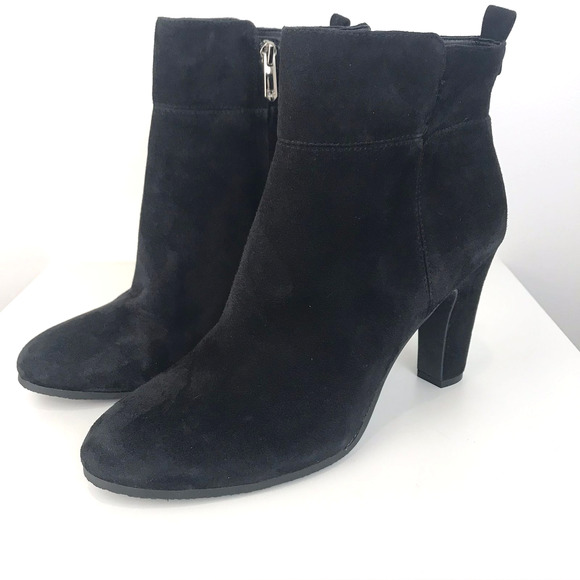Sam Edelman Sianna Suede Black Booties Size 8 - Picture 1 of 11